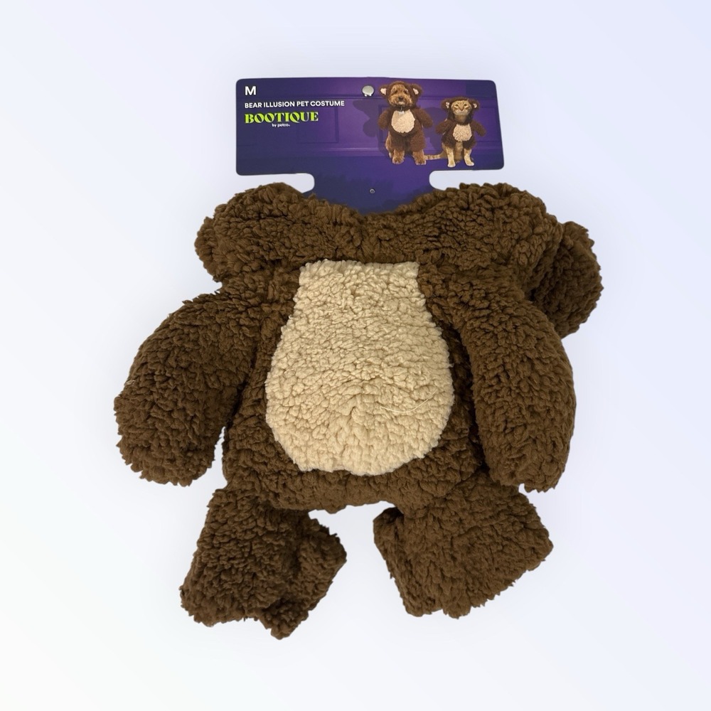 Teddy Bear Illusion size M Halloween Dog Costume Brown Bear By Bootique Medium